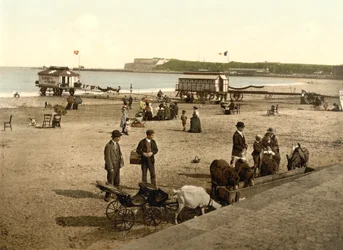La Playa en Weymouth, c.1890 - 1900